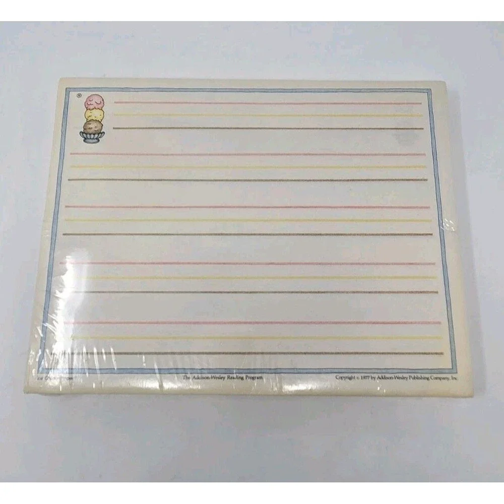 VINTAGE NOS ADDISON-WESLEY READING PROGRAM SEALED ICE CREAM PAPER REAM 1977